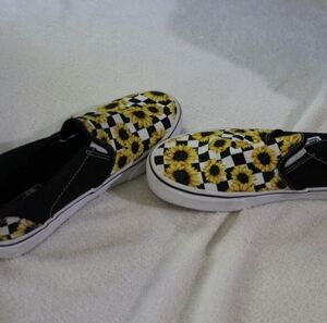 Sunflower Checkered Vans
